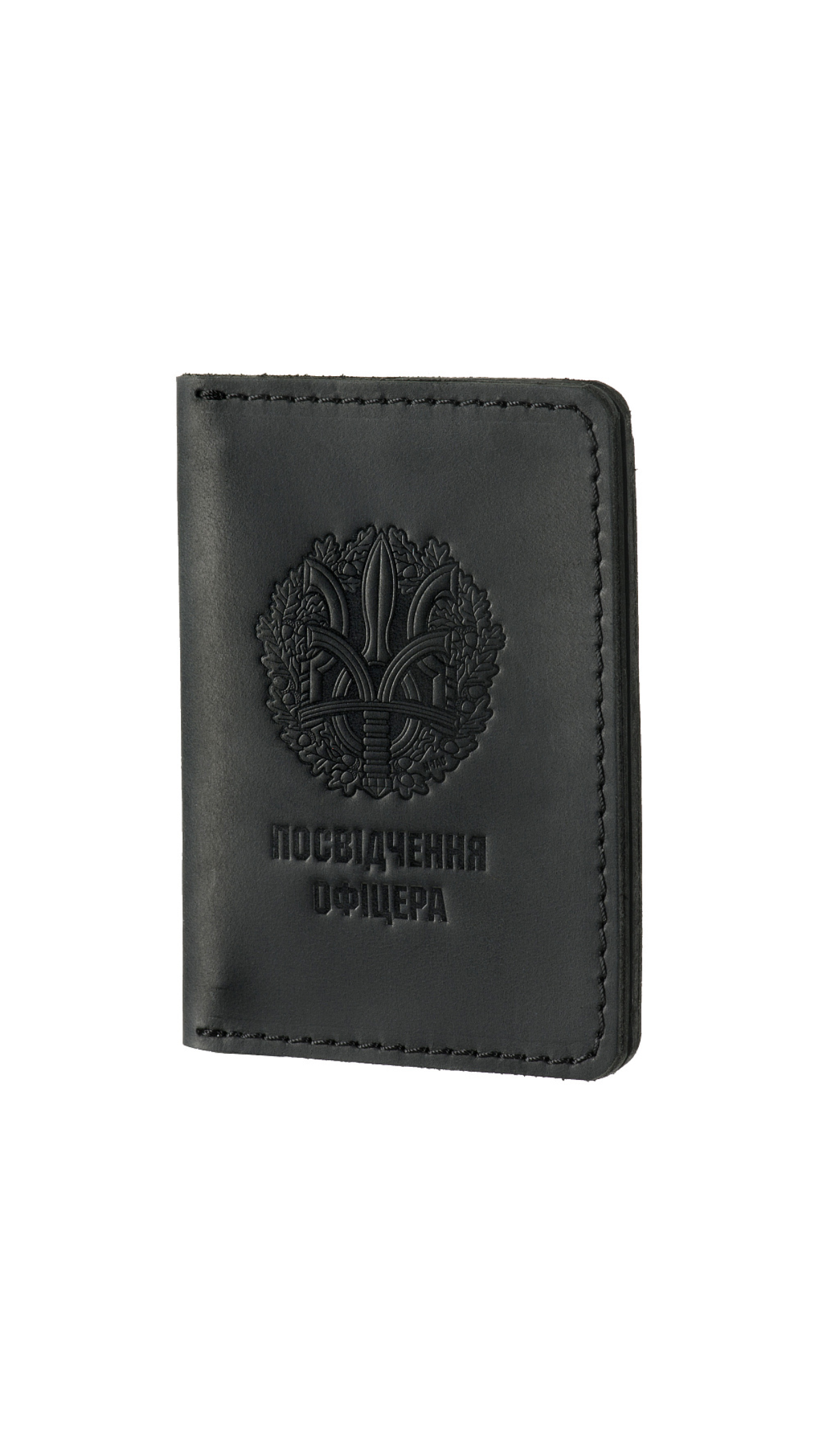 Обложка на удостоверение офицера (Натуральная кожа | Черная) ТМ M-Tac