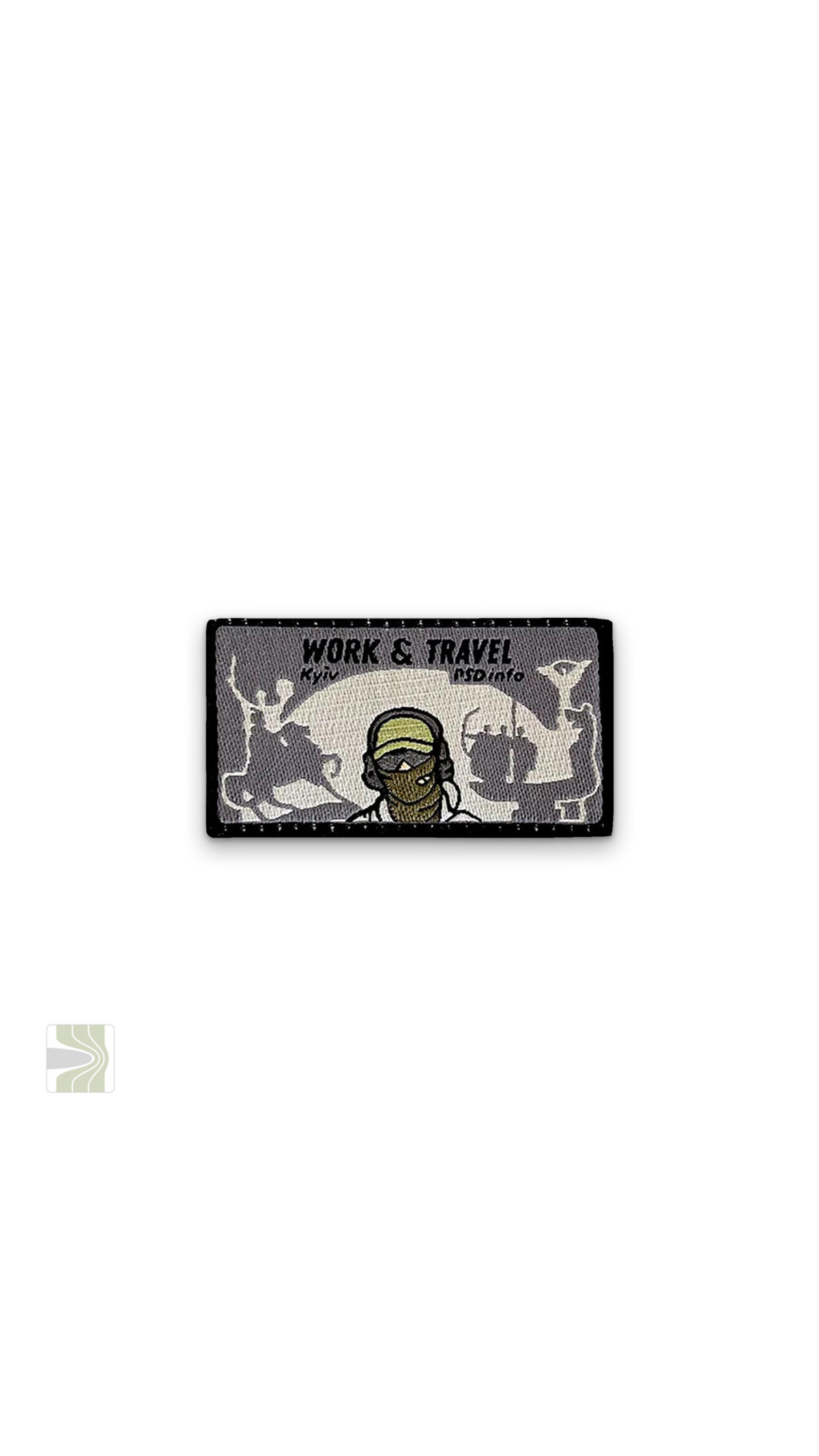 Патч «Work & Travel KYІV» вишивка PSDinfo