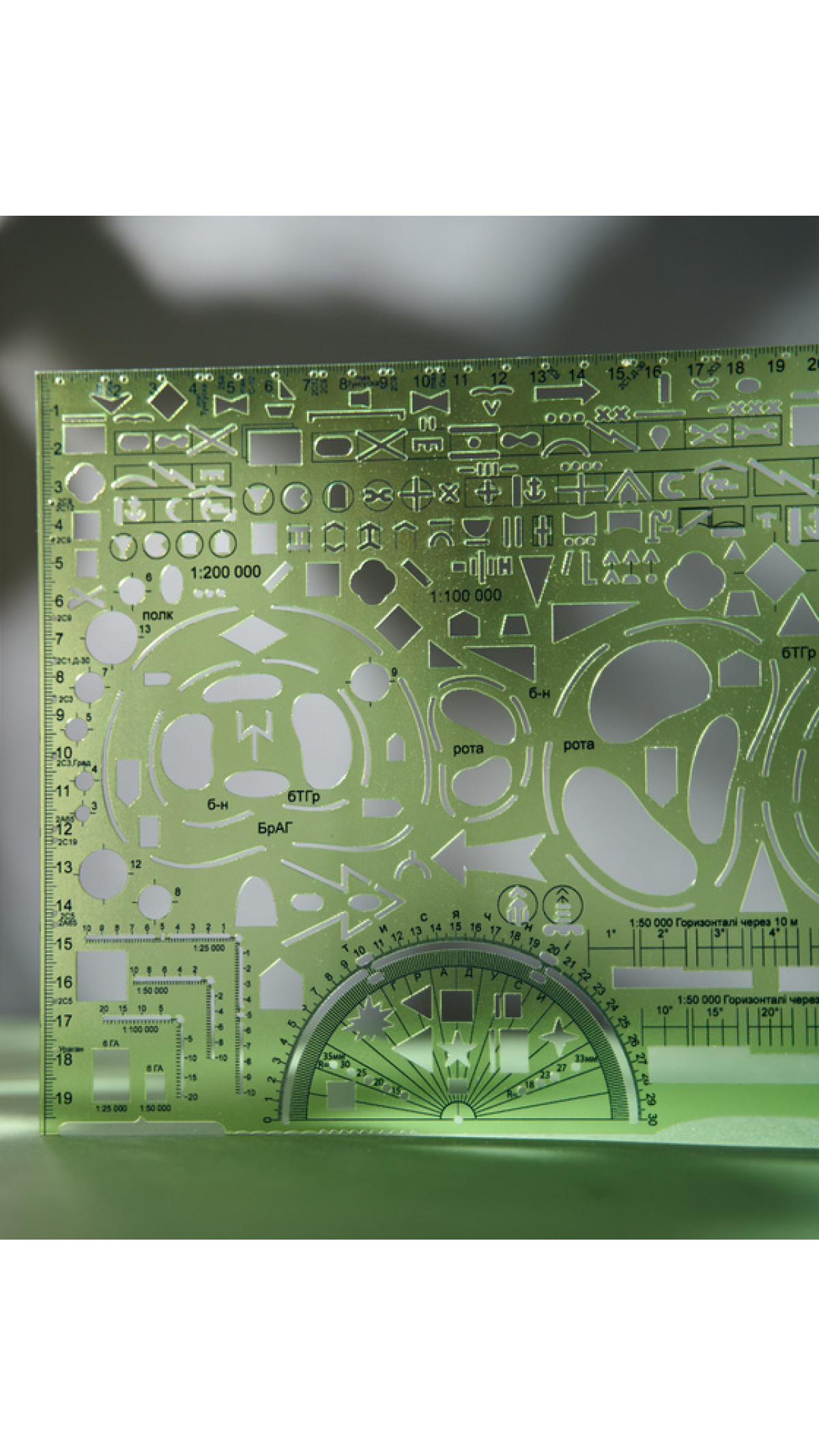 Линейка тактическая РОП ВОП NATO