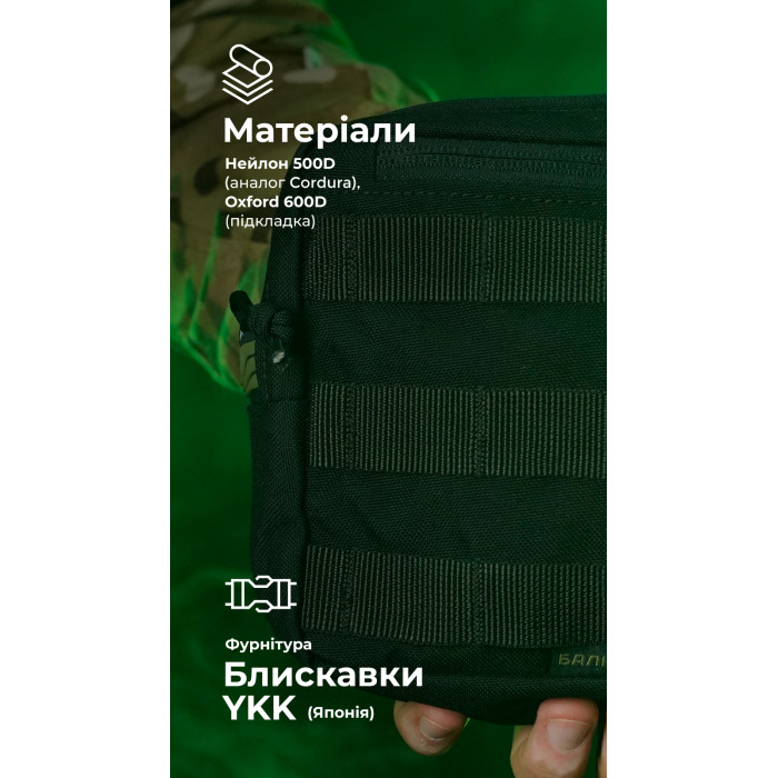 Утилітарний підсумок УП1 “Запасник” (19×16×6 см | Горизонтальний | Чорний) ТМ Балістика Утилітарний підсумок УП1 “Запасник” (19×16×6 см | Горизонтальний | Чорний) ТМ Балістика