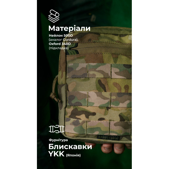 Утилітарний підсумок УП2 “Сховник” (16×19×6 см | Вертикальний | Мультикам неоригінальний) ТМ Балістика