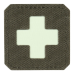 M-Tac нашивка Medic Cross Laser Cut Ranger Green/GID