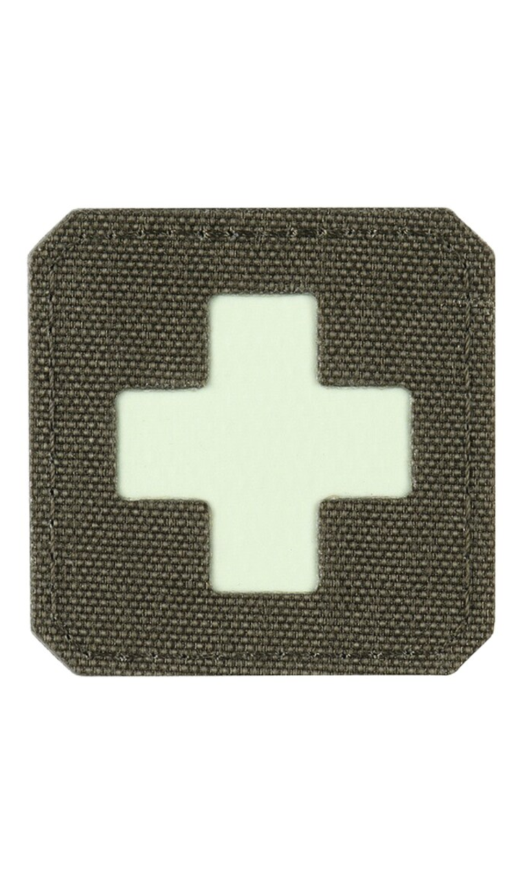 M-Tac нашивка Medic Cross Laser Cut Ranger Green/GID