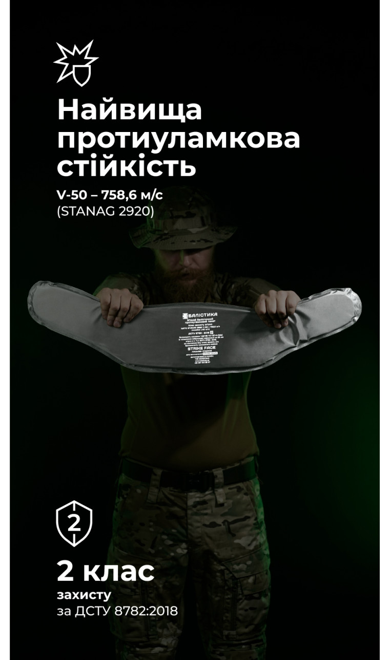 Балістичний пакет для РПС "Черсел" Слім S (2 клас | 680 г | НВМПЕ ✡ Ізраїль) ТМ Балістика Балістичний пакет для РПС "Черсел" Слім S (2 клас | 680 г | НВМПЕ ✡ Ізраїль) ТМ Балістика