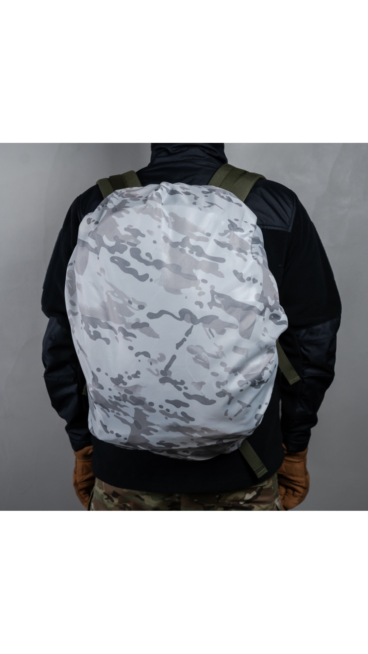 Кавер на рюкзак до 35 літрів (Білий мультикам аналог)