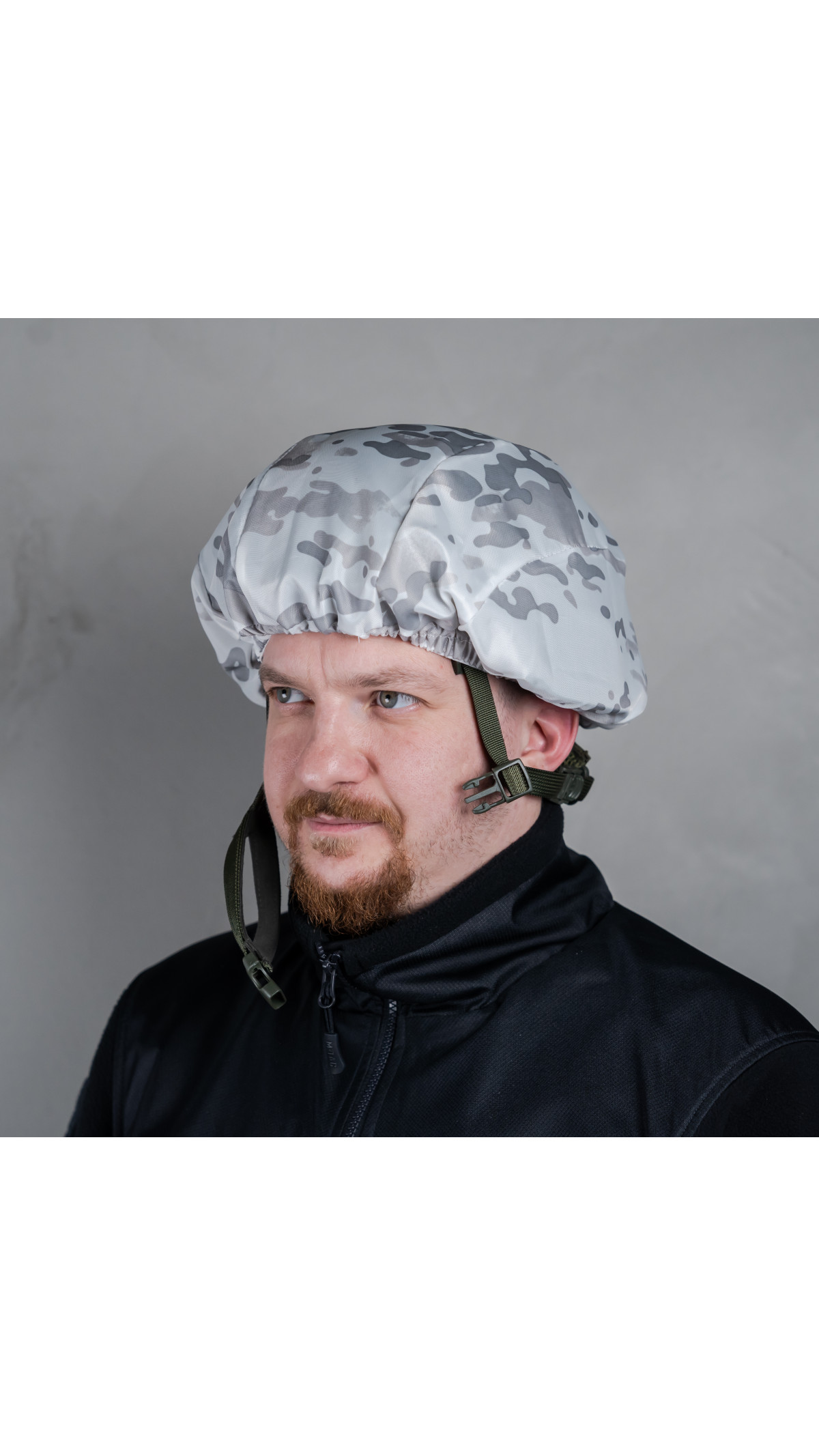 Кавер на шолом універсальний (Білий мультикам аналог)