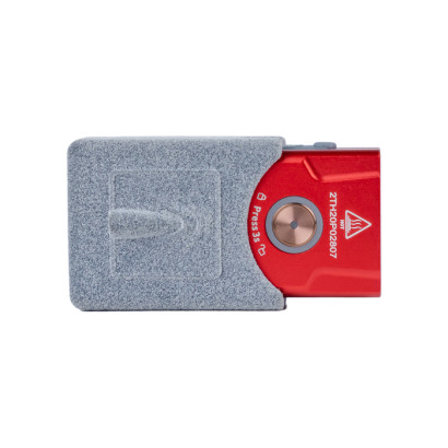 Компактный фонарь Fenix E03R с креплением на шлем - рейлинги (Красный)