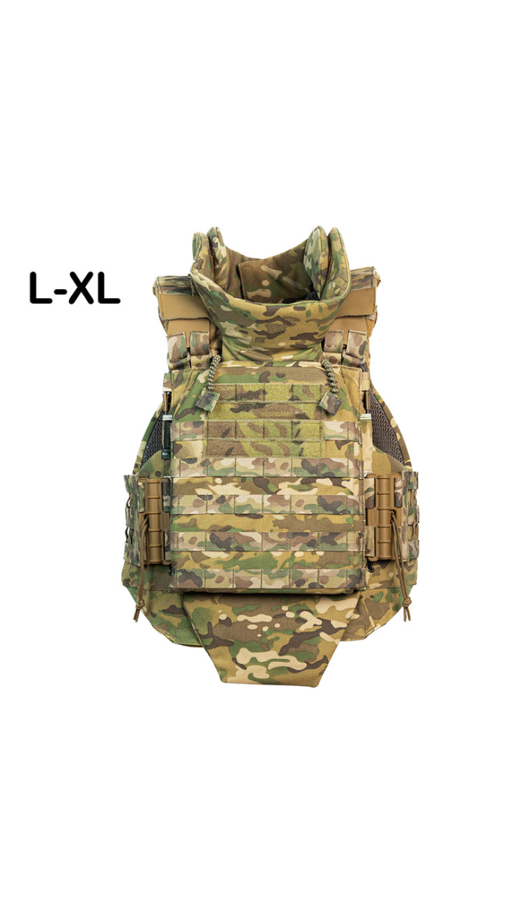 Полегшений бронежилет "Сармат L-XL" 27х33 з балістичним захистом 1 класу (Мультикам неоригінальний) Полегшений бронежилет "Сармат L-XL" 27х33 з балістичним захистом 1 класу (Мультикам неоригінальний)