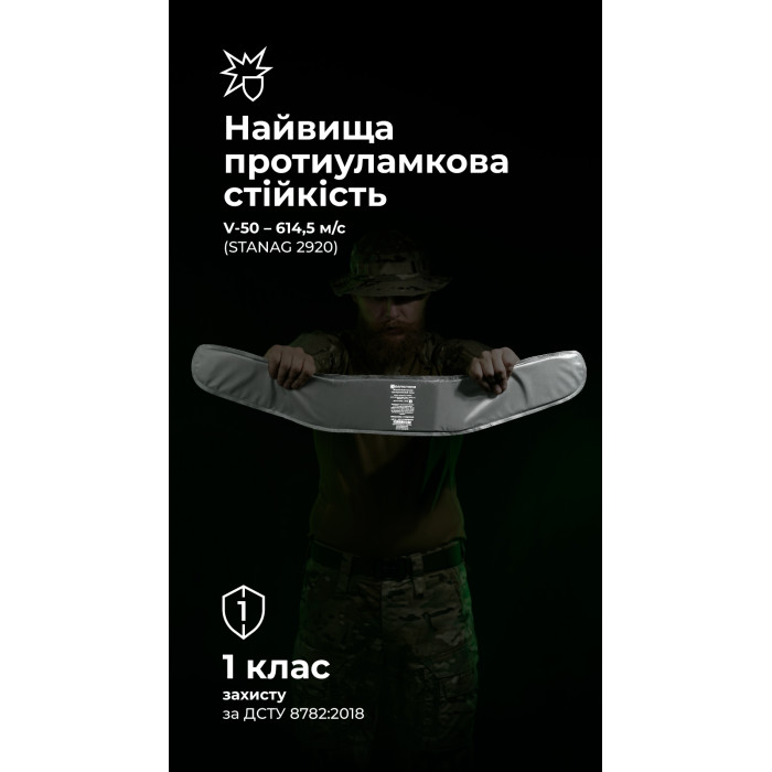 Баллистический пакет под РПС Crye Precision (1 класс | М | 470 г | НВМПЭ ✡ Израиль) ТМ Баллистика