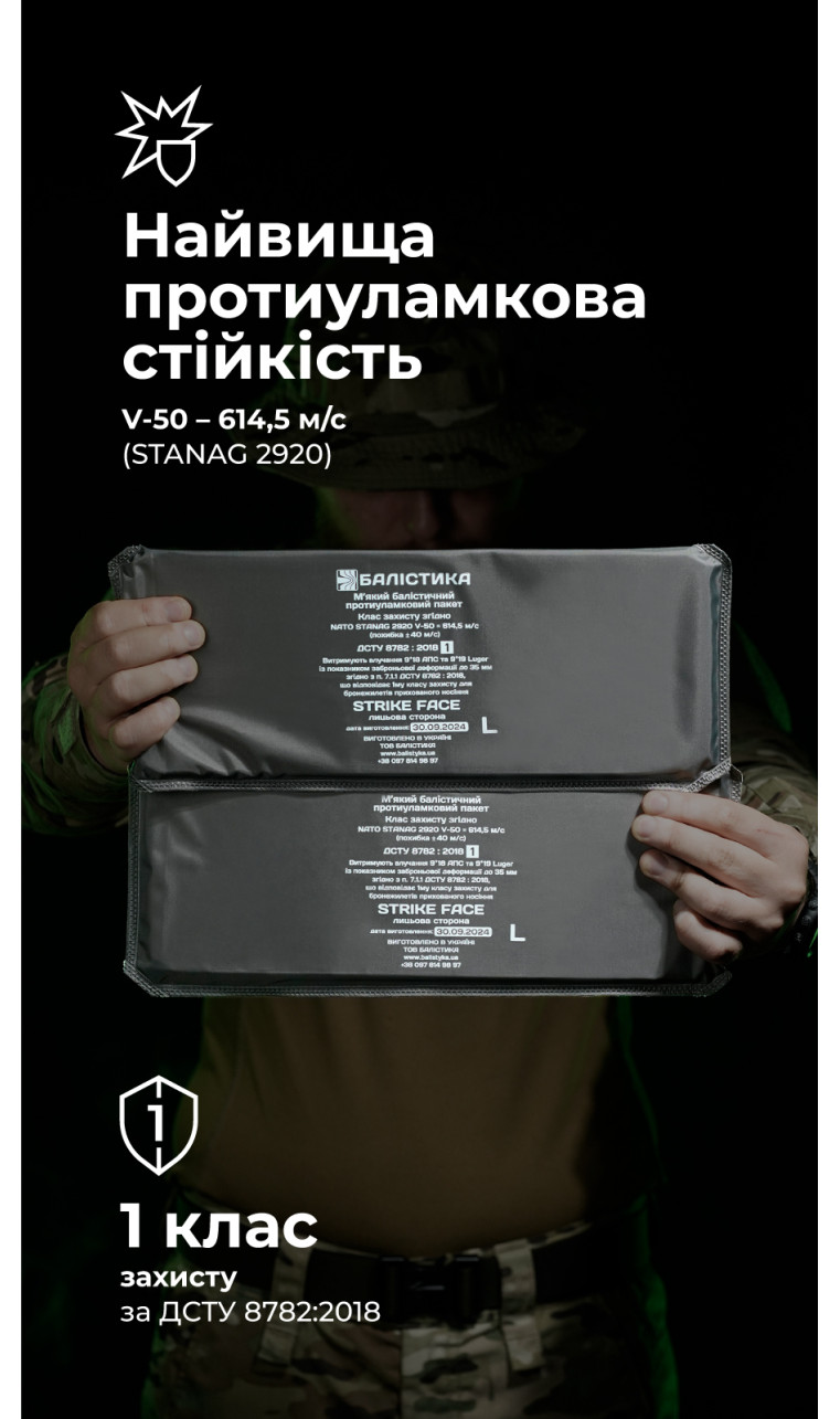 Баллистические пакеты к камербандам WAS LPC (1 класс | L | 34×13 см | 2 шт. | 540 г | НВМПЭ ✡ Израиль) ТМ Баллистика Баллистические пакеты к камербандам WAS LPC (1 класс | L | 34×13 см | 2 шт. | 540 г | НВМПЭ ✡ Израиль) ТМ Баллистика