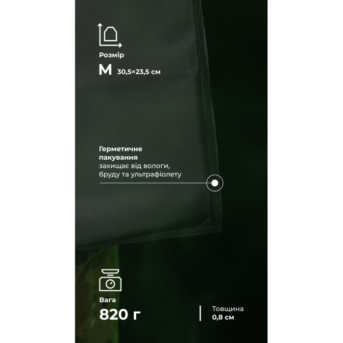 Балістичні пакети до плитоноски WAS LPC (1 клас | М | 30,5×23,5 см | 2 шт. | 820 г | НВМПЕ ✡ Ізраїль) ТМ Балістика