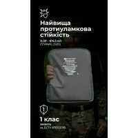 Баллистические пакеты под бронежилет Crye Precision AVS (1 класс | L | 2 шт. | 1110 г | НВМПЭ ✡ Израиль) ТМ Баллистика