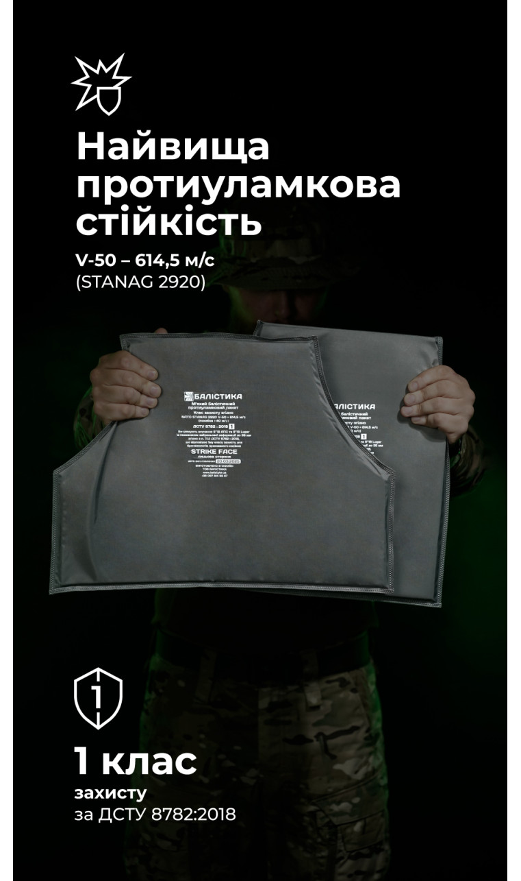 Баллистические пакеты для плитоноски WAS W-EQ-QRC-MC (1 класс | 2 шт. | 1320 г | НВМПЭ ✡ Израиль) ТМ Баллистика Баллистические пакеты для плитоноски WAS W-EQ-QRC-MC (1 класс | 2 шт. | 1320 г | НВМПЭ ✡ Израиль) ТМ Баллистика