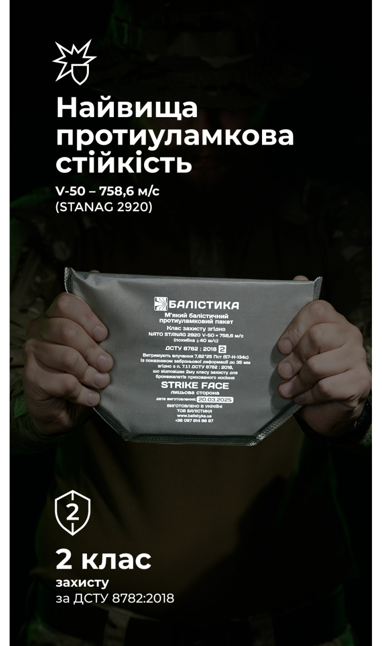 Баллистический пакет для напашника WAS (2 класс | 20×13 см | 200 г | СВМПЭ ✡ Израиль) ТМ Баллистика Баллистический пакет для напашника WAS (2 класс | 20×13 см | 200 г | СВМПЭ ✡ Израиль) ТМ Баллистика