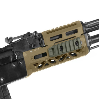 CRC 9005 рейка Пикатини на 6 слотов с креплением M-LOK Coyote Tan