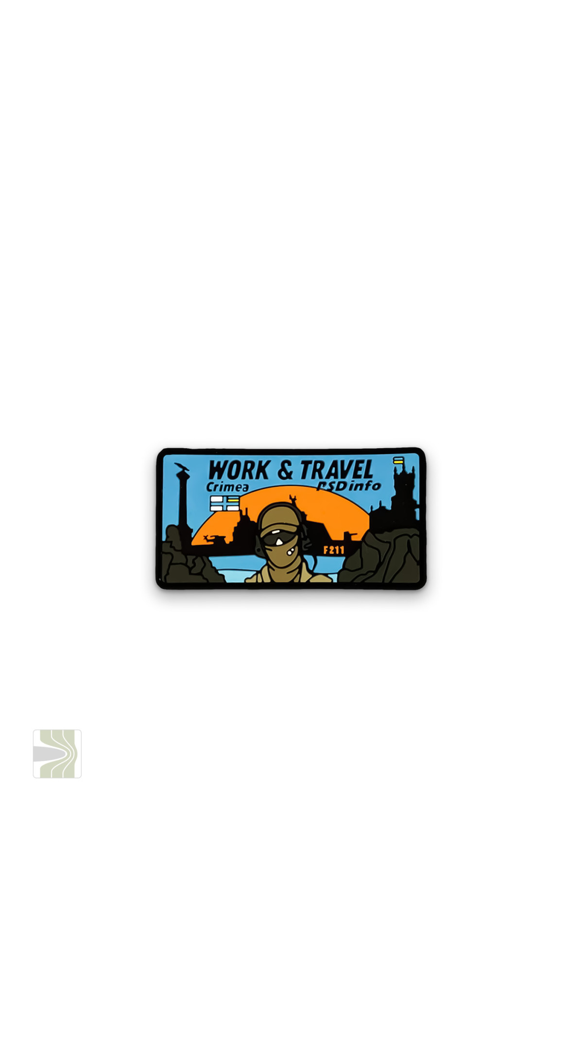 Патч «WORK&TRAVEL Crimea» в ПВХ PSDinfo