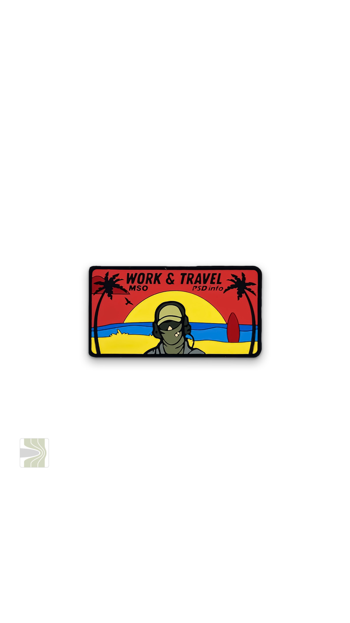 Патч «Work & Travel MSO» в ПВХ PSDinfo Патч «Work & Travel MSO» в ПВХ PSDinfo