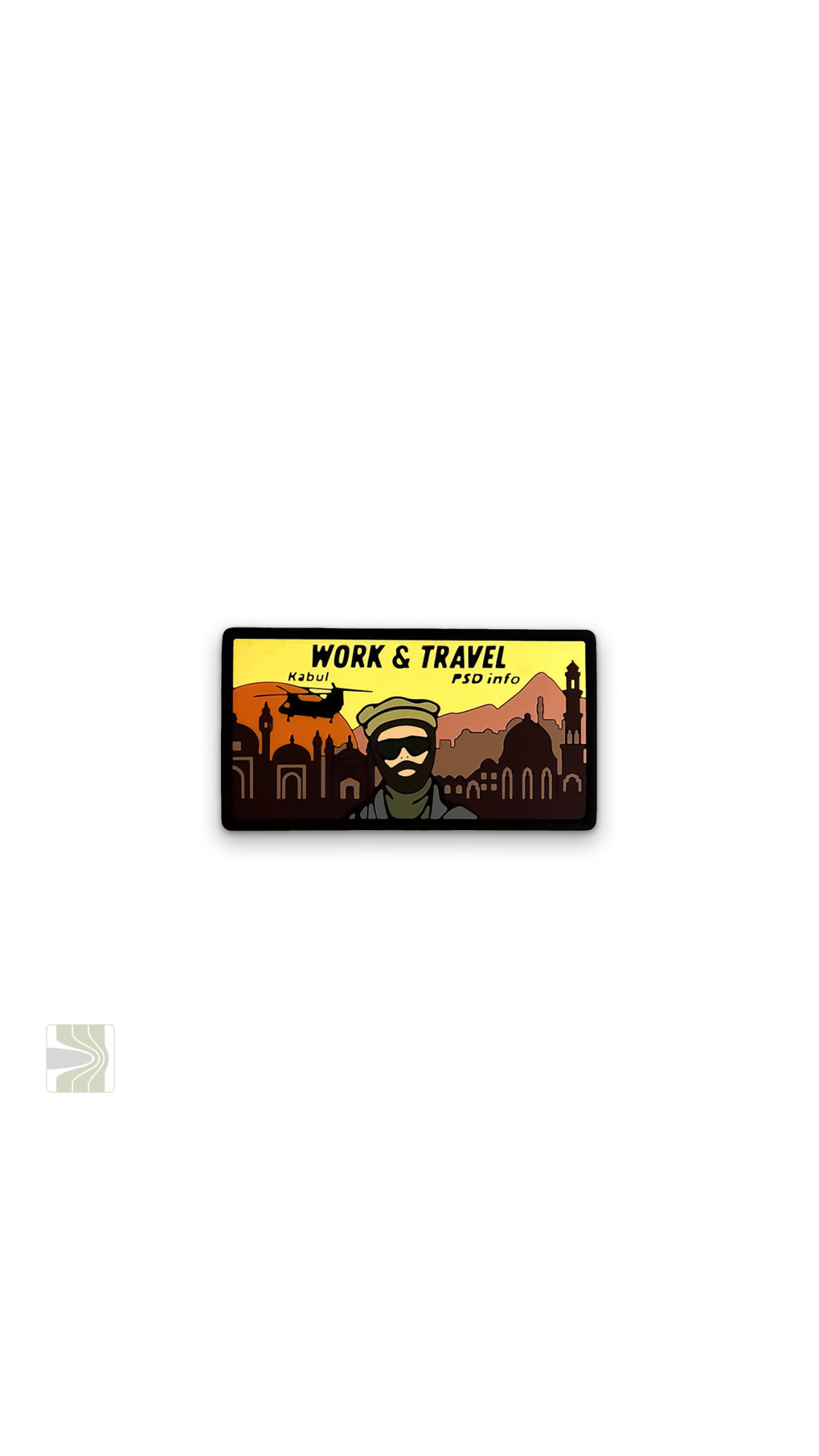 Патч «Work&Travel Kabul» В ПВХ PSDinfo Патч «Work&Travel Kabul» В ПВХ PSDinfo