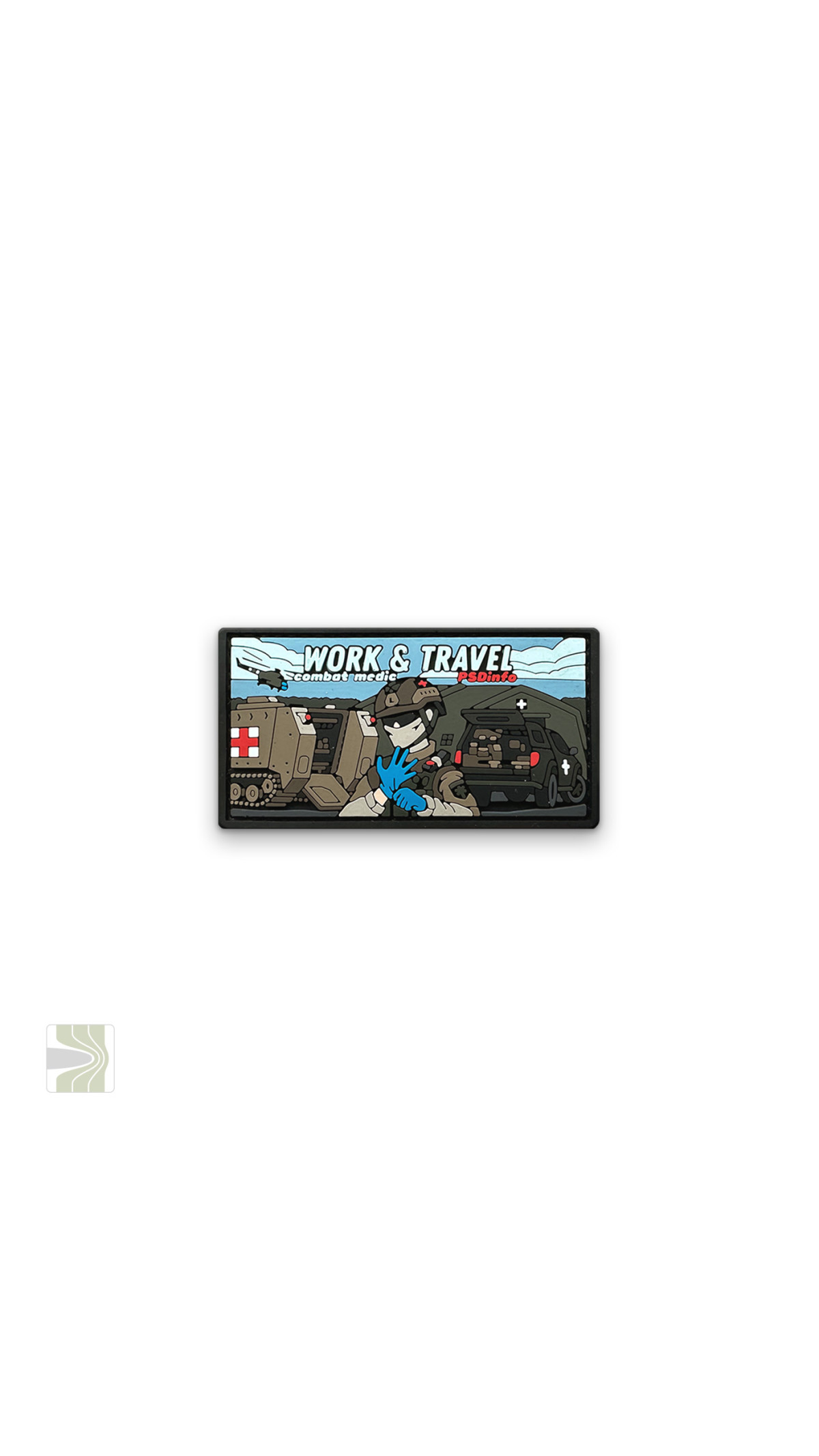 Патч «Work&Travel Combat Medic» В ПВХ PSDinfo