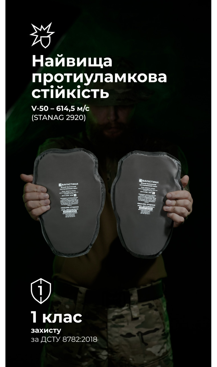 Баллистические пакеты в наколенники для боевых штанов Crye Precision G3 (1 класс | 27×18 см | 2 шт. | 250 г) ТМ Баллистика Баллистические пакеты в наколенники для боевых штанов Crye Precision G3 (1 класс | 27×18 см | 2 шт. | 250 г) ТМ Баллистика