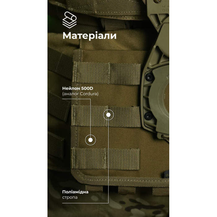 Система разгрузки и распределения веса Marom Dolphin (3 ряда молли | Койот) ТМ Баллистика