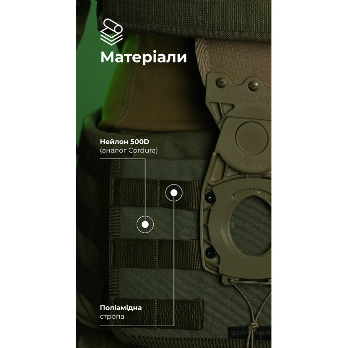 Система разгрузки и распределения веса Marom Dolphin (3 ряда молли | Олива) ТМ Баллистика