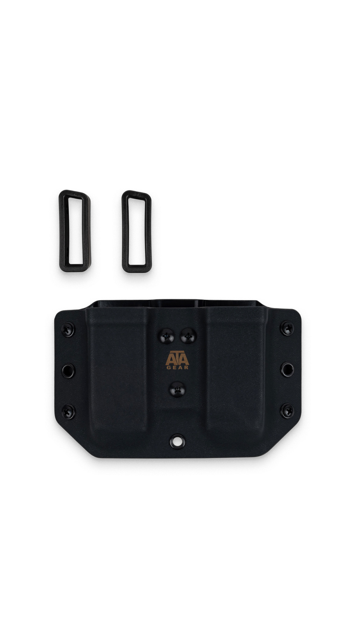 Паучер для магазинов Glock - 17 / 22 / 47 "Double Pouch ver.1" (Правша / Левша | Черный) ТМ ATA GEAR