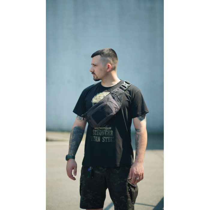 Сумка-бананка "Саква" (Розмір L | Чорний) ТМ Балістика Сумка-бананка "Саква" (Розмір L | Чорний) ТМ Балістика