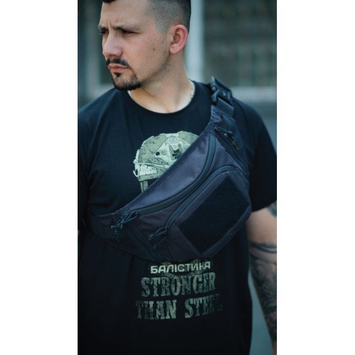 Сумка-бананка "Саква" (Розмір L | Чорний) ТМ Балістика Сумка-бананка "Саква" (Розмір L | Чорний) ТМ Балістика