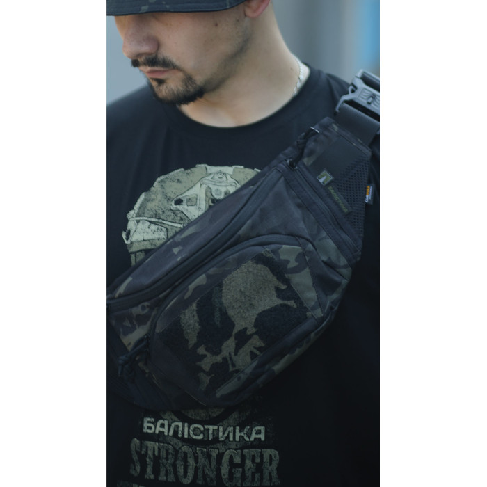 Сумка-бананка "Саква" (Розмір L | Чорний мультикам) ТМ Балістика Сумка-бананка "Саква" (Розмір L | Чорний мультикам) ТМ Балістика