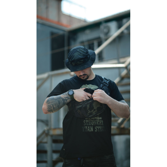 Сумка-бананка "Саква" (Розмір L | Чорний мультикам) ТМ Балістика Сумка-бананка "Саква" (Розмір L | Чорний мультикам) ТМ Балістика