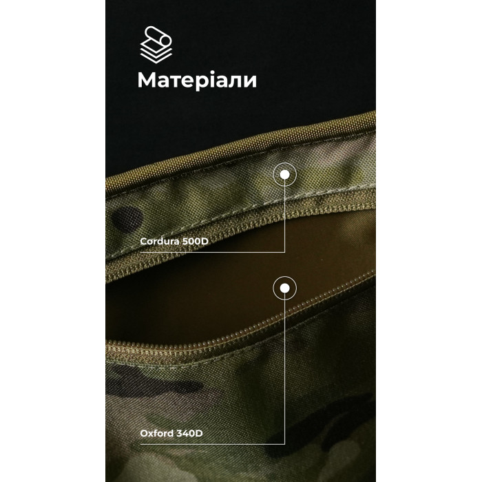 Сумка-бананка "Саква" (Розмір L | Мультикам) ТМ Балістика Сумка-бананка "Саква" (Розмір L | Мультикам) ТМ Балістика