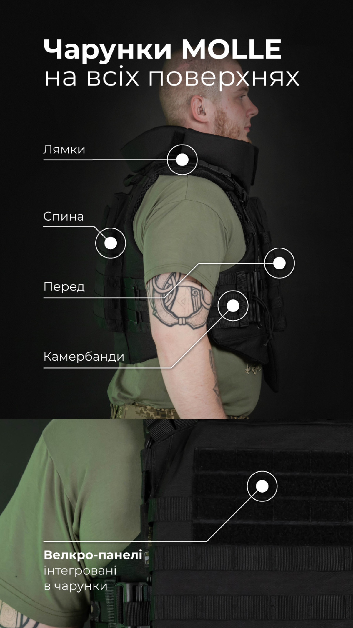 Бронежилет "Сармат" (S-L | 2 класс защиты | под бронеплиты 25х30 см | Черный) ТМ Баллистика Бронежилет "Сармат" (S-L | 2 класс защиты | под бронеплиты 25х30 см | Черный) ТМ Баллистика