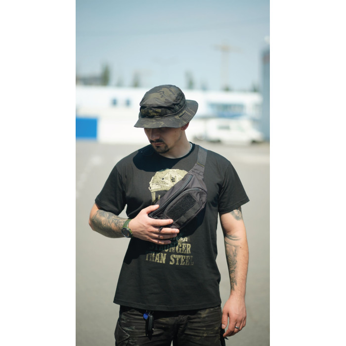 Сумка-бананка "Саква" (Розмір М | Чорний) ТМ Балістика