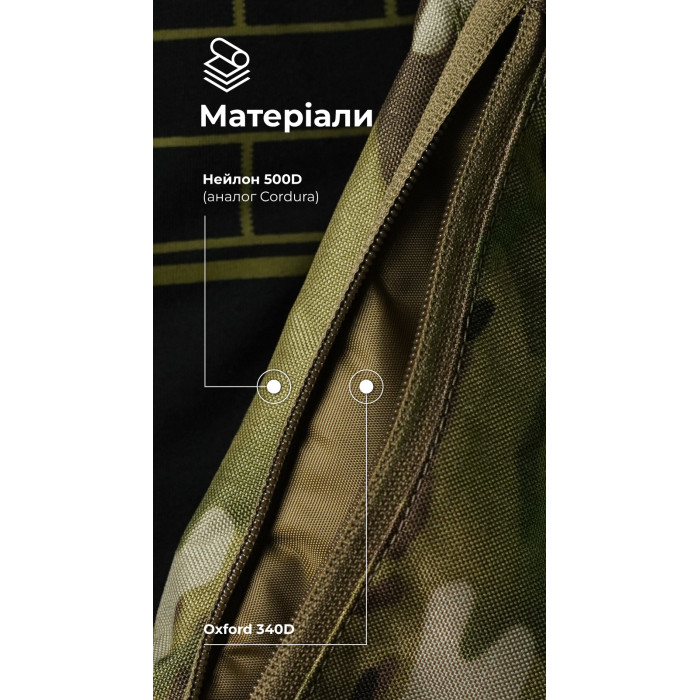 Сумка-бананка "Саква" (Розмір М | Мультикам неоригінальний ) ТМ Балістика