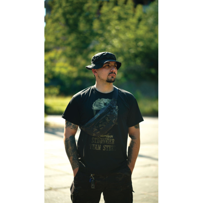 Сумка-бананка "Саква" (Розмір М | Чорний мультикам) ТМ Балістика