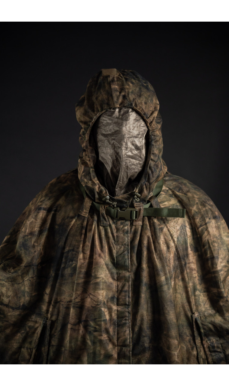 Антитепловизионное пончо-плащ "Чугайстер" (Камуфляж "Хащи") ТМ Баллистика