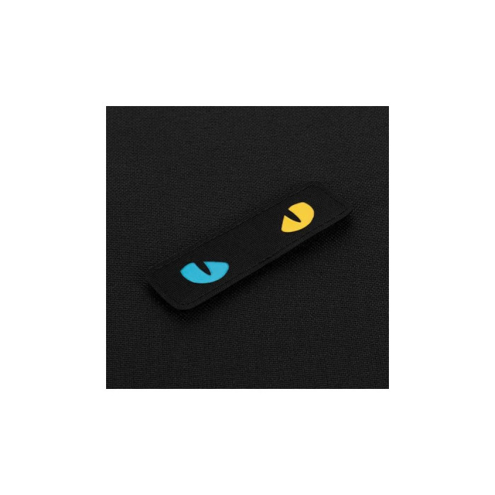 Світлонакопичувальний патч “Cat Eyes” [Жовто-блакитні очі] (Кордура | Чорний) ТМ M-Tac