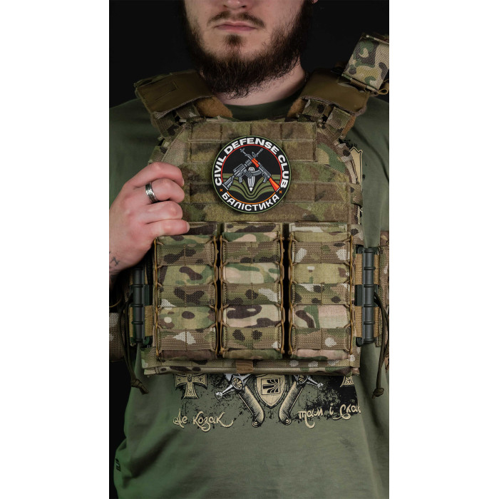 Патч "Civil Defense Club" (100 мм) ТМ Балістика