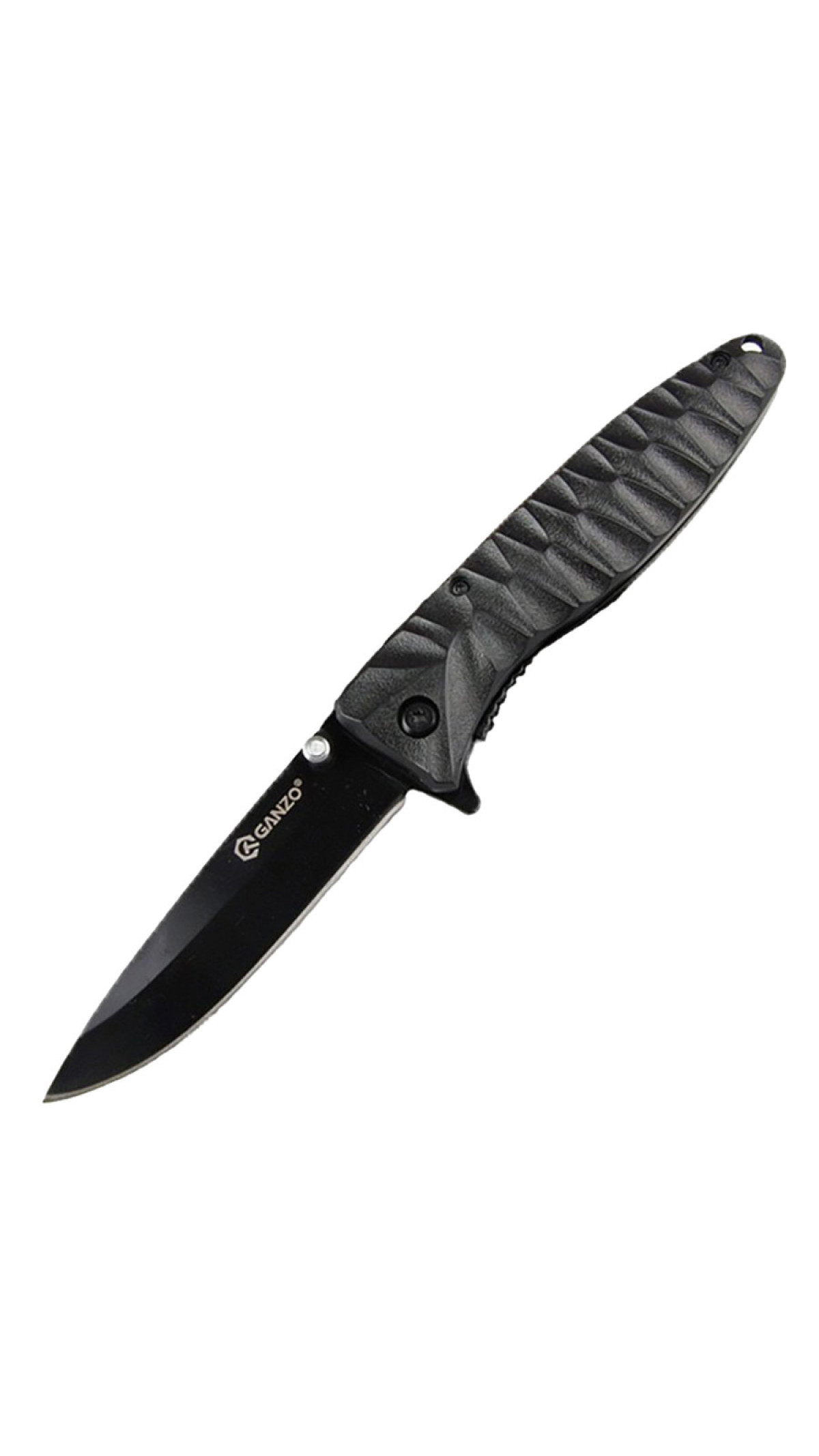 Нож складной “G620B-1” (Нержавеющая сталь | Черный) ТМ Ganzo