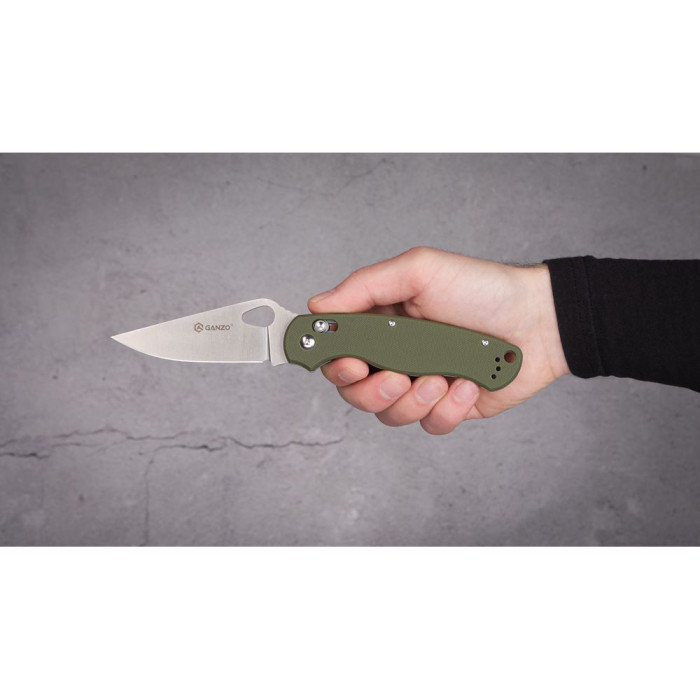 Нож складной “G729-GR” (Нержавеющая сталь | Зеленый) ТМ Ganzo