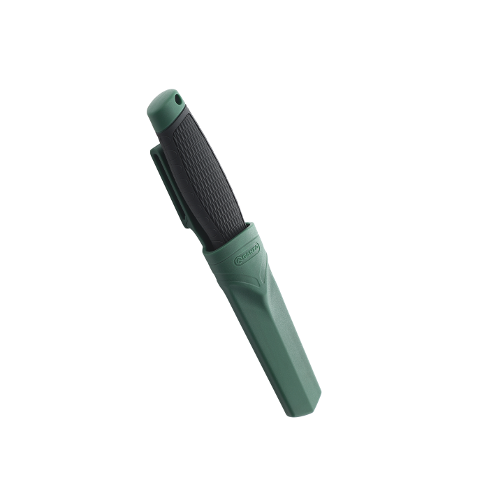 Нож нескладной “G806-GB” (Нержавеющая сталь | С кожухом | Зеленый) ТМ Ganzo