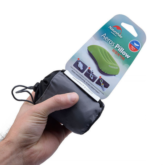 Надувная подушка “Ultralight” (TPU + полиэстер | Зеленая) ТМ Naturehike Надувная подушка “Ultralight” (TPU + полиэстер | Зеленая) ТМ Naturehike