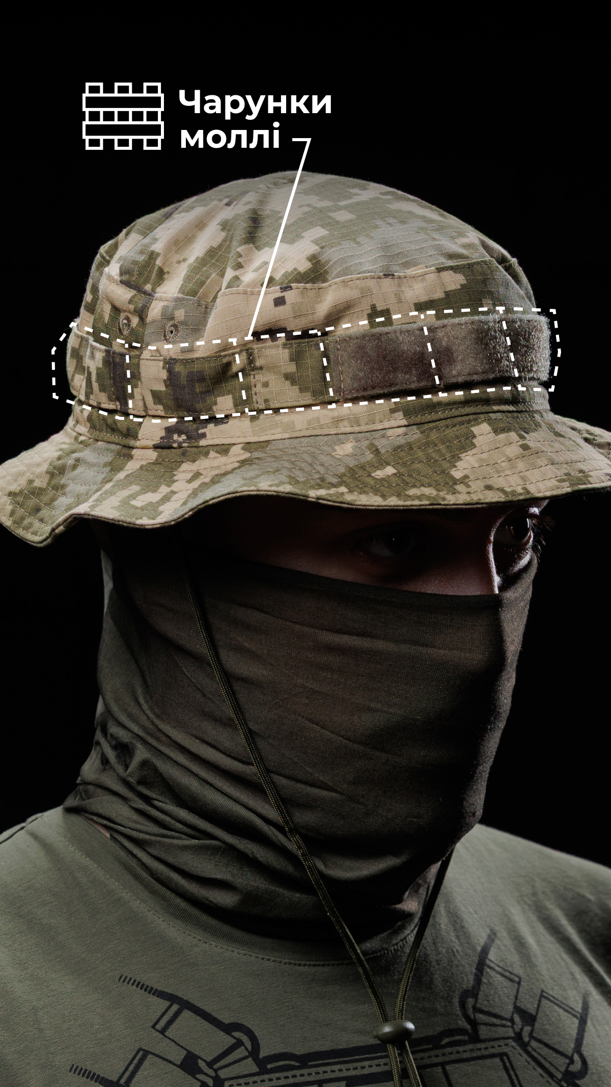 Панама тактична "Хьотр" M-L (57-58 | ММ14 "Піксель") ТМ Балістика Панама тактична "Хьотр" M-L (57-58 | ММ14 "Піксель") ТМ Балістика