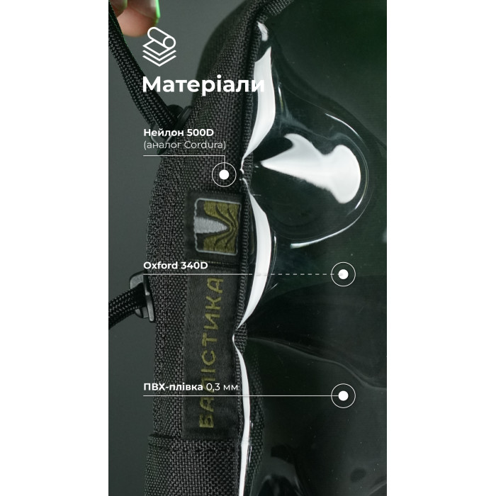 Тактический органайзер "Окляник" (M | 1,7 л | Черный) ТМ Баллистика