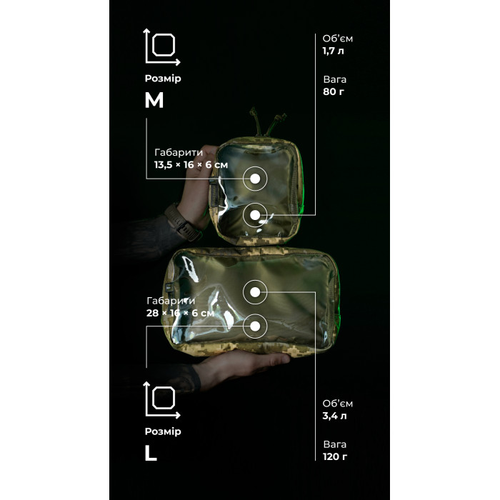Тактичний органайзер "Окляник" (M | 1,7 л | ММ14 "Піксель") ТМ Балістика Тактичний органайзер "Окляник" (M | 1,7 л | ММ14 "Піксель") ТМ Балістика