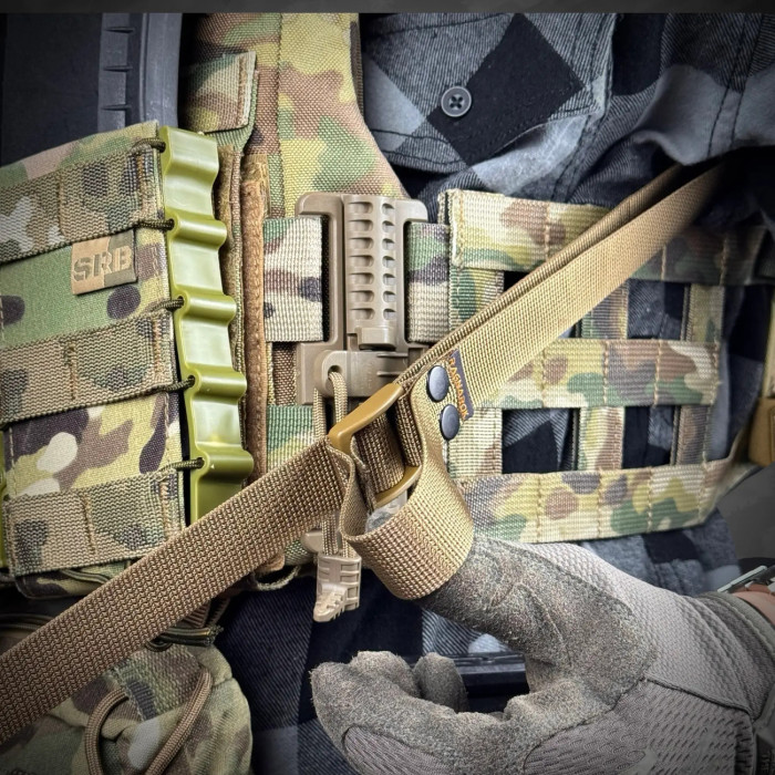 Ремень для оружия “Ragnarr” (1-2-точечный | С широким наплечником | Койот) ТМ RAGNAROK Ремень для оружия “Ragnarr” (1-2-точечный | С широким наплечником | Койот) ТМ RAGNAROK