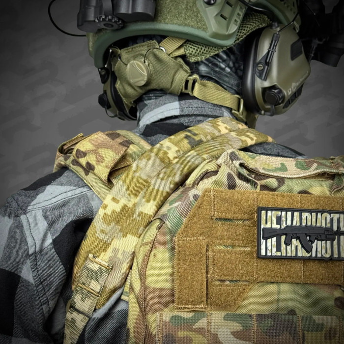 Ремень для оружия “Ragnarr” (1-2-точечный | С широким наплечником | ММ14 “Пиксель”) ТМ RAGNAROK Ремень для оружия “Ragnarr” (1-2-точечный | С широким наплечником | ММ14 “Пиксель”) ТМ RAGNAROK