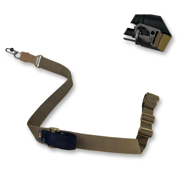 Ремень для оружия “Tyr” (1-2-точечный | С дополнительным креплением | Койот) ТМ RAGNAROK