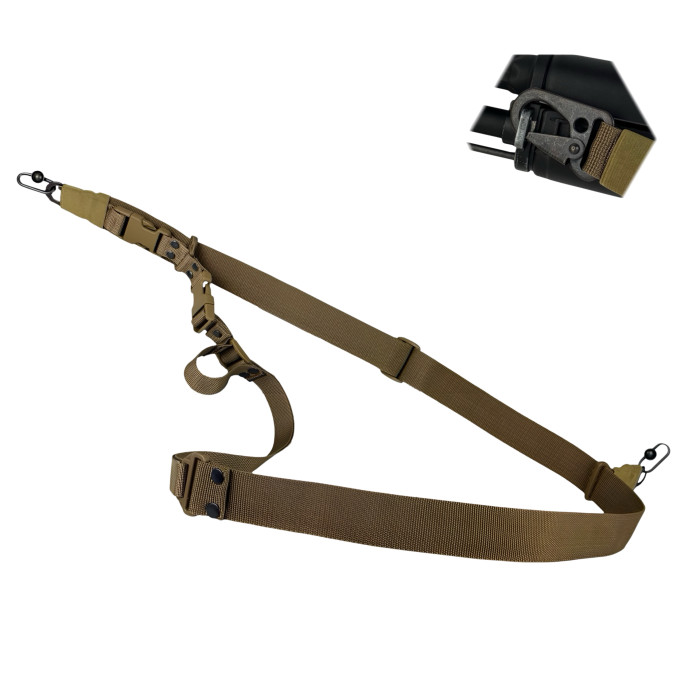 Ремень для оружия “Hel Gen.II” (3-точечный | Крепление карабин | Койот) ТМ RAGNAROK Ремень для оружия “Hel Gen.II” (3-точечный | Крепление карабин | Койот) ТМ RAGNAROK